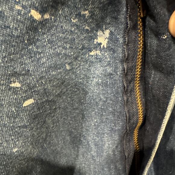 Dickies Dungarees Adult 42x28 Blue Overalls Bib Denim Work Wear Carpenter Mens - Picture 5 of 12